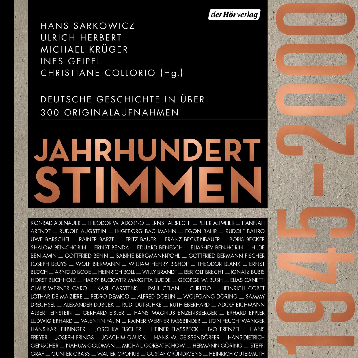 Cover des Buchtitels "Jahrhunderstimmen"